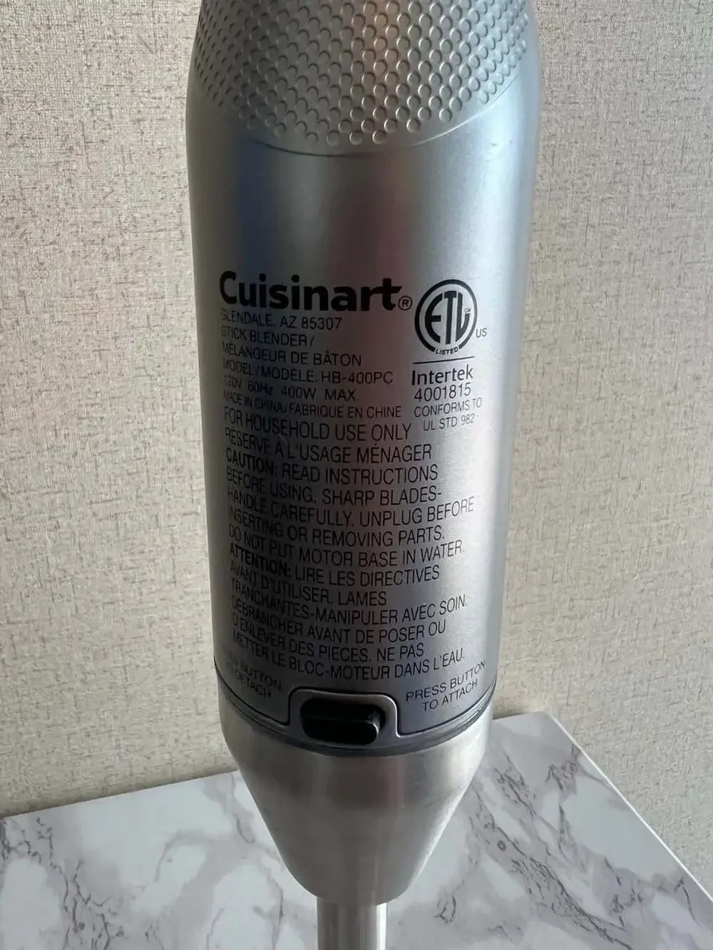 Cuisinart HB-400PC Smart Stick Hand Blender